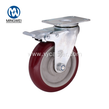 5" inch PVC Wheels with Safety Dual Locking